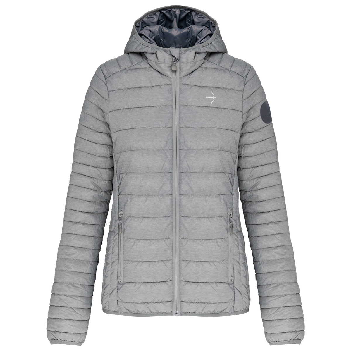 Benta Light Grey Puffer Jacket - Laguso – STRĒID. Women’s puffer jacket in Light Grey.