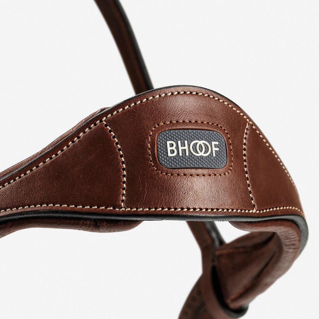 BHOOF Eyewear 3 Slim Sport - STRĒID. 425g Y-fit bridle for horse comfort, soft padding ears, steady bit feel, compatible with various bits.
