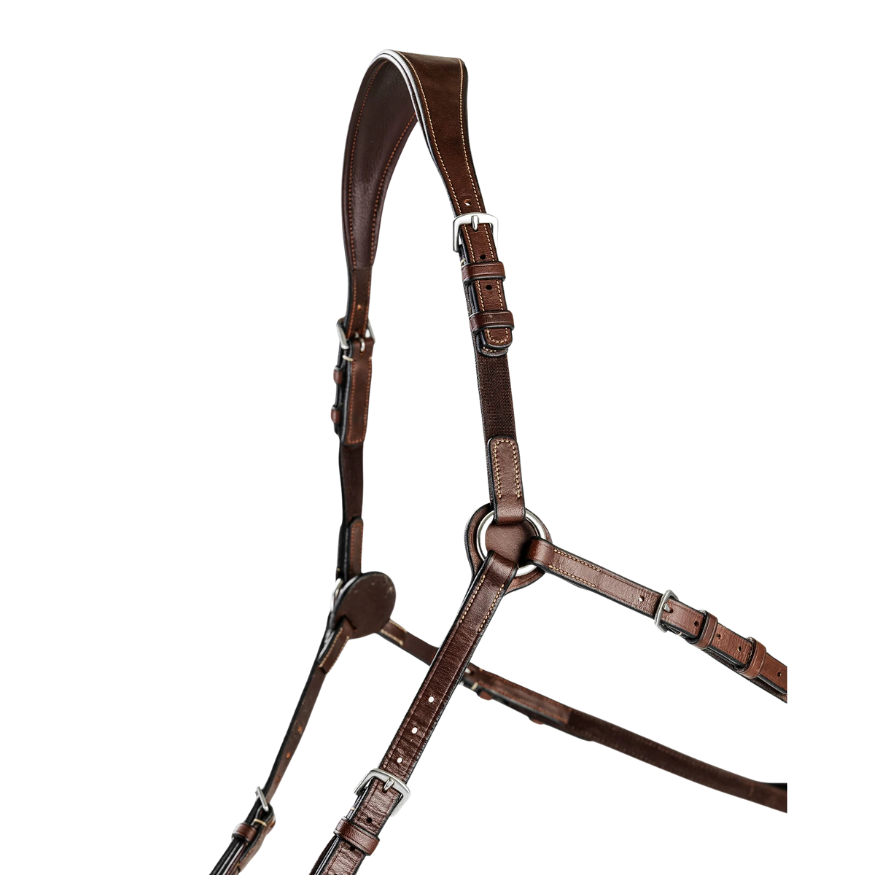 BHOOF Eyewear 3 Slim Sport - STRĒID. Bhoof Breastplate 1 with quick-snap rings, multiple adjustment loops, vegetable-tanned leather.