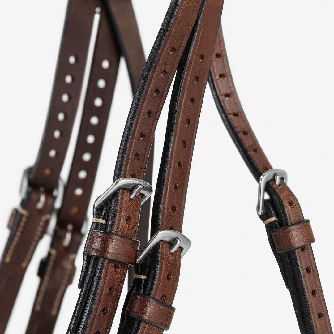 BHOOF Eyewear 3 Slim Sport - STRĒID. Bhoof Bridle 1 Flash with wider neckpiece crest space, french hooks, elastic loops, washable storage bag.