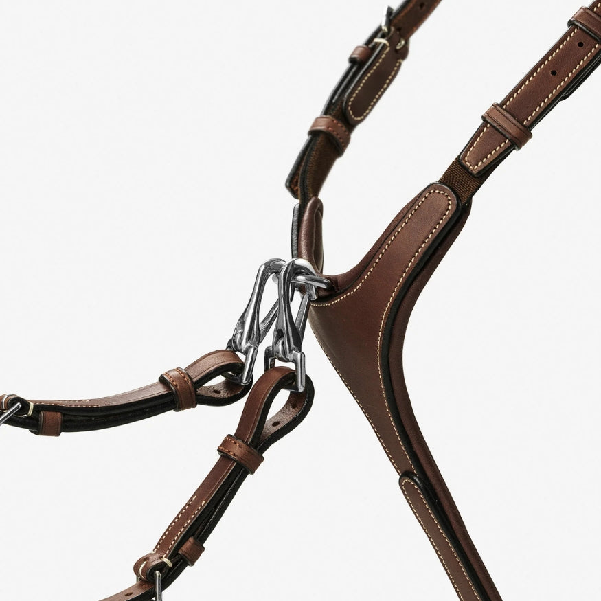 BHOOF Eyewear 3 Slim Sport - STRĒID. Bhoof high-position breastplate padded only on pressure points, quick-snap smaller rings, vegetable-tanned leather.