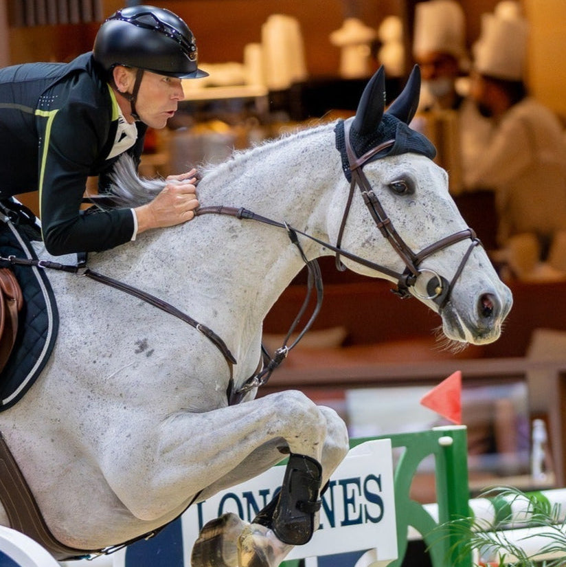 BHOOF Eyewear 3 Slim Sport - STRĒID. Bhoof lightweight bridle with Headpiece 1 Classic, Noseband 1 Flash, vegetable-tanned leather care.