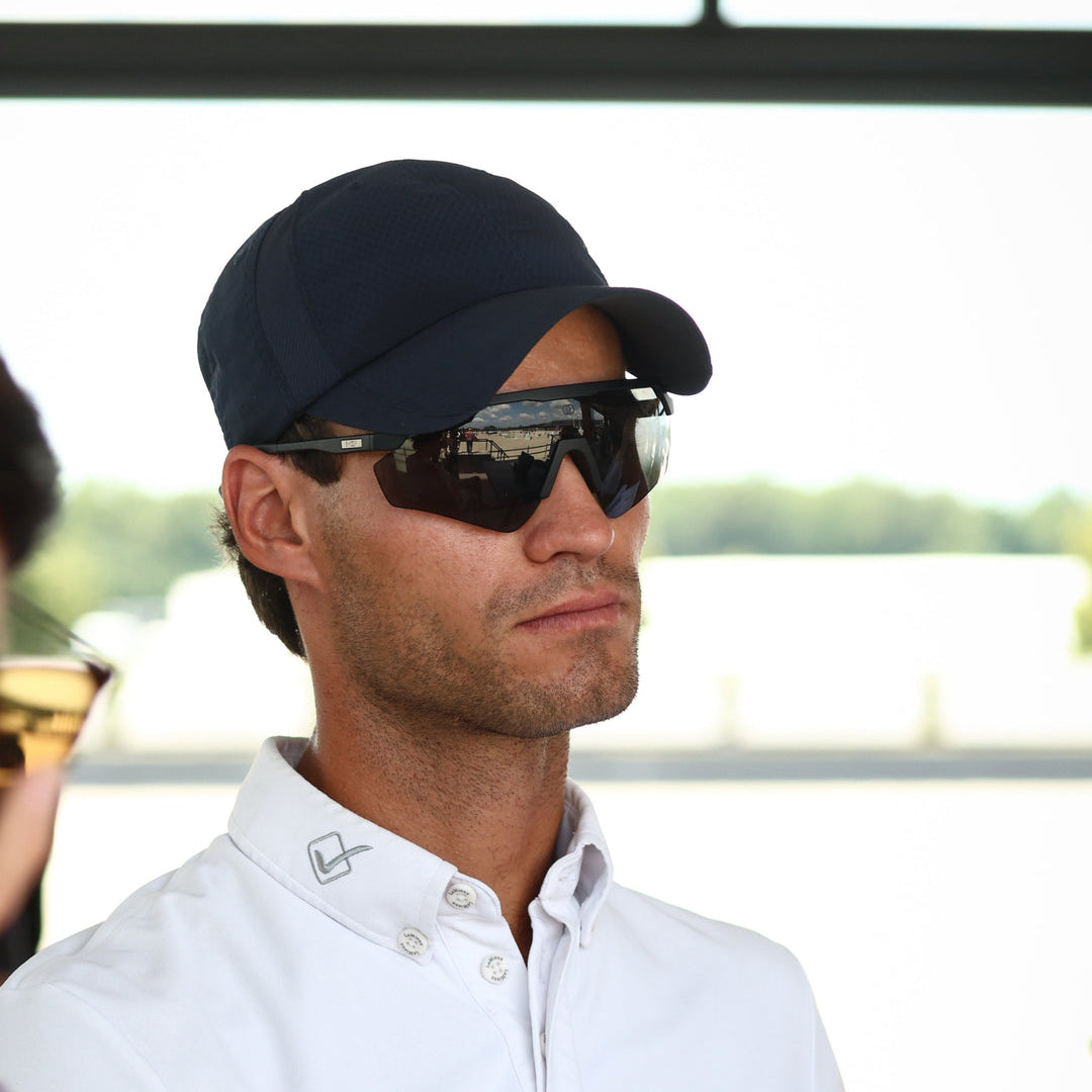 BHOOF Eyewear 3 Slim Sport - STRĒID. High-performance riding eyewear with Zeiss black lens VLT 16%, Ri-Pel coating, non-slip adjustable fit.