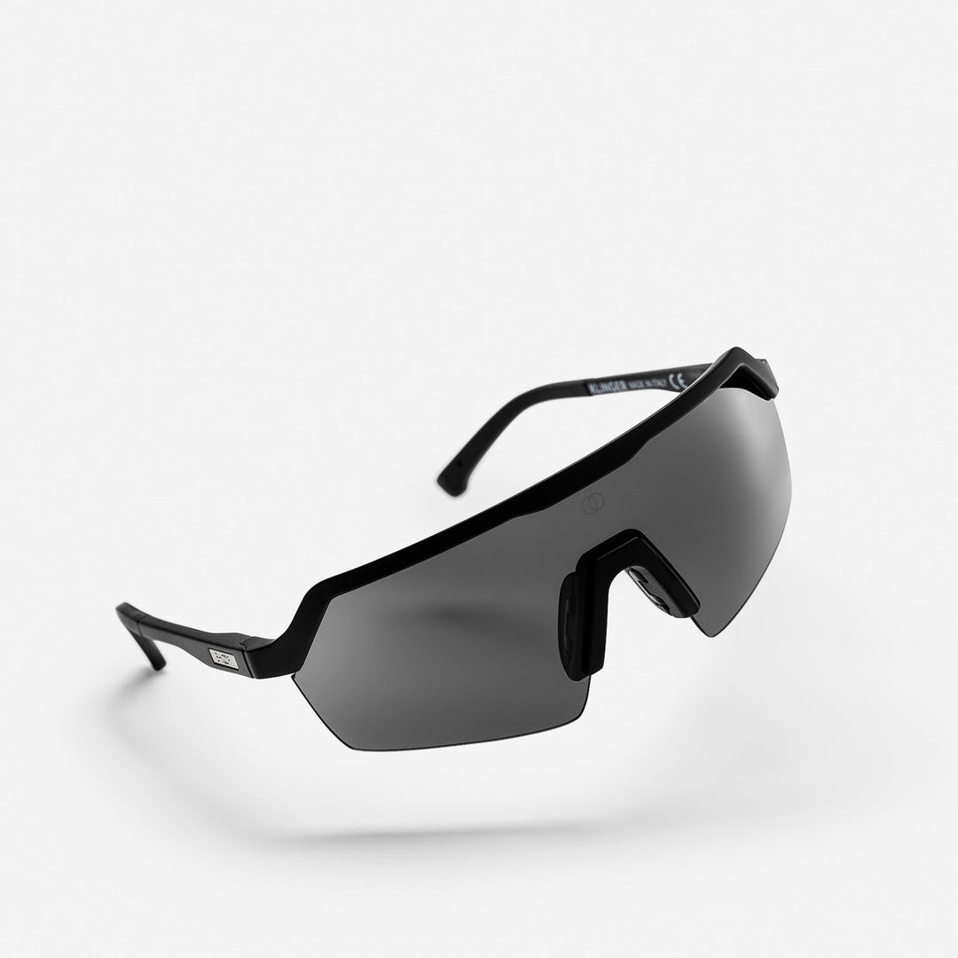 BHOOF Eyewear 3 Slim Sport - STRĒID. Updated slim black lens sunglasses with Zeiss S3 performance, new non-slip nose pads, adjustable temples, 40g.