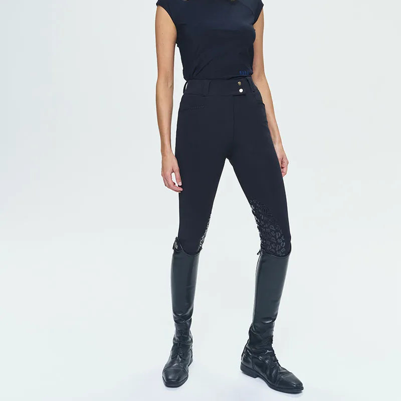 Dada Sport Kit New Shaping Riding Pants with Grip - STRĒID. High-waisted women's breeches with full grip, microfiber push-up, reduced seams, Cobrax buttons, ankle stretch.