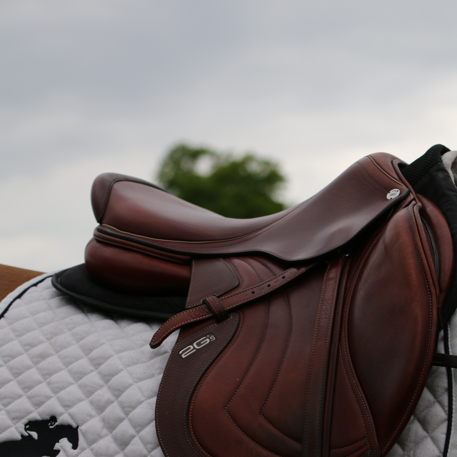 Flex Comfort Pro Half Pad by SIAA - Strēid. Handcrafted equestrian half pad with paramedical-grade materials for horse comfort