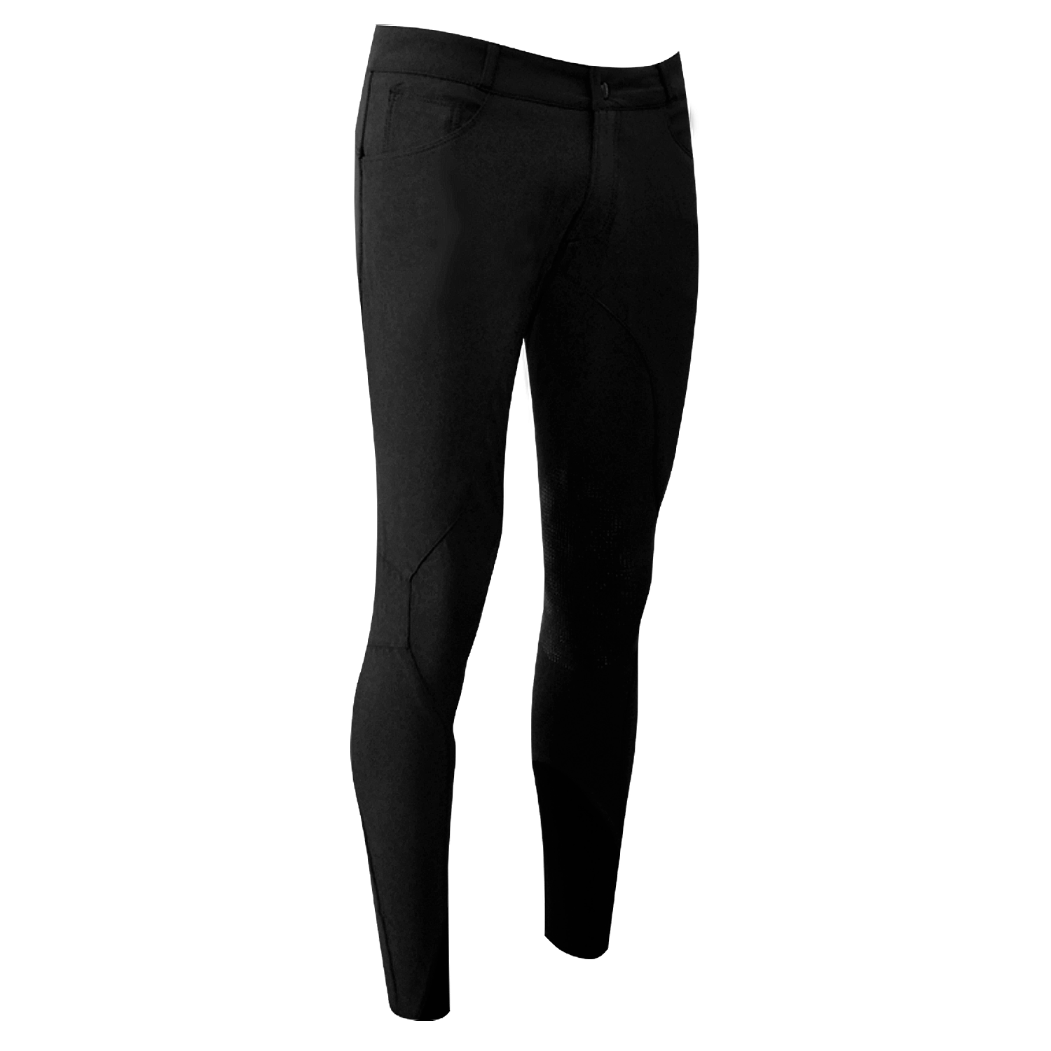 Henry Tec Grip Breeches in Black by LAGUSO - Strēid. Premium equestrian breeches with multilayer stretch fabric and Laguso Gripping System for comfort and performance.