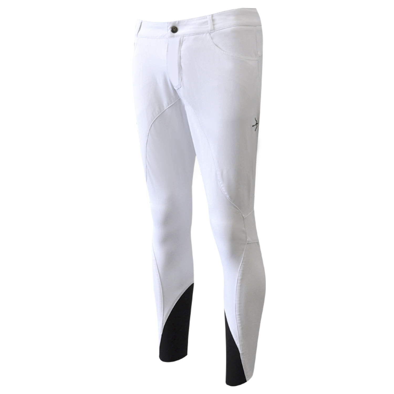 Henry Tec Grip Breeches in White by LAGUSO - Strēid. Breathable equestrian breeches with multilayer stretch fabric and Gripping System