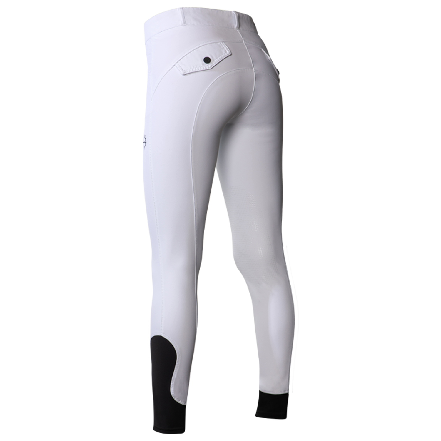 Laura Tec Grip Breeches in White by LAGUSO - Strēid. Premium equestrian breeches with Power Sports fabric and Gripping System