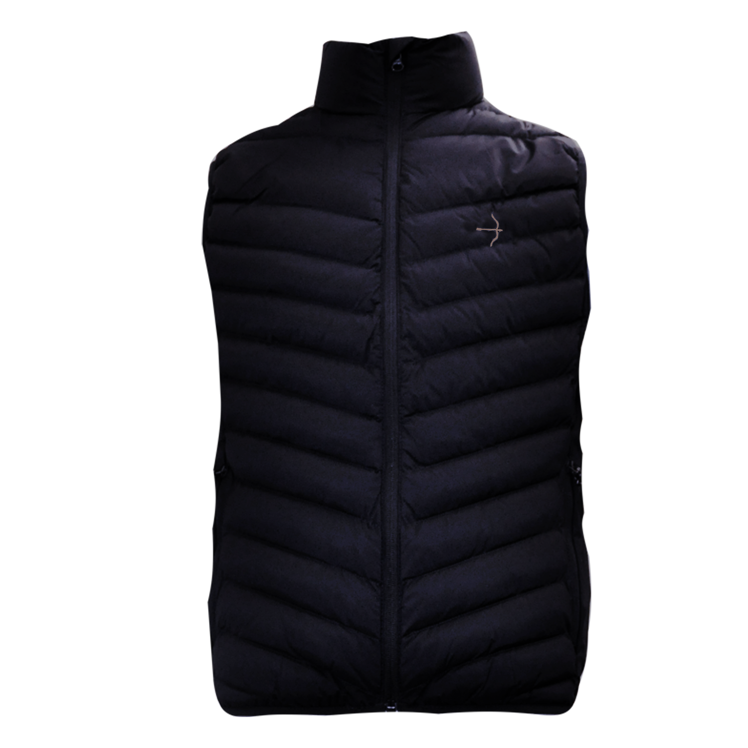 Peter Puffer Vest in Black by LAGUSO - Strēid. Lightweight equestrian vest with Primaloft filling and logo embroidery