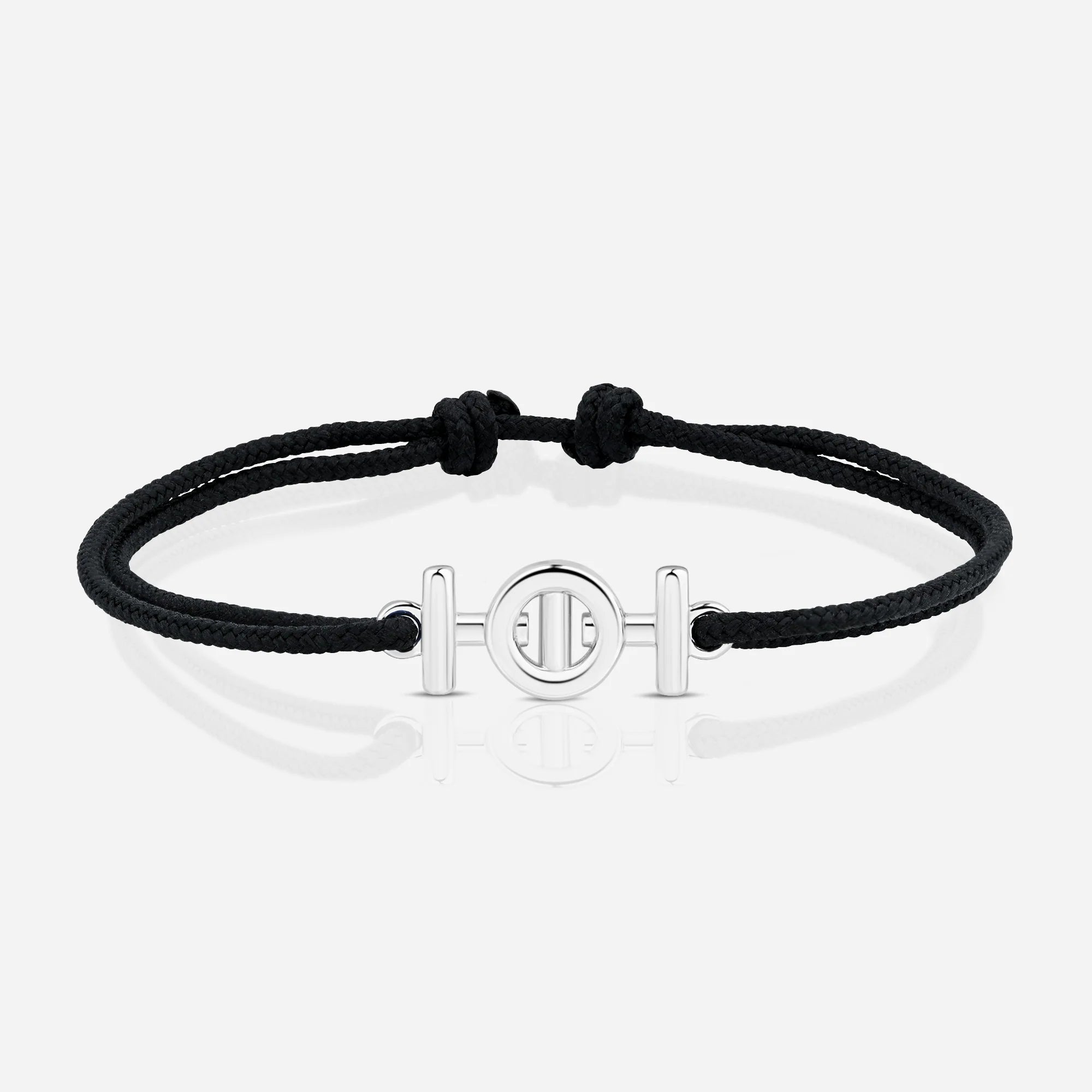 TOTI Destiny Challenge Cord Bracelet Black - STRĒID. Black eco cord bracelet with polished silver TOTI Challenge charm.