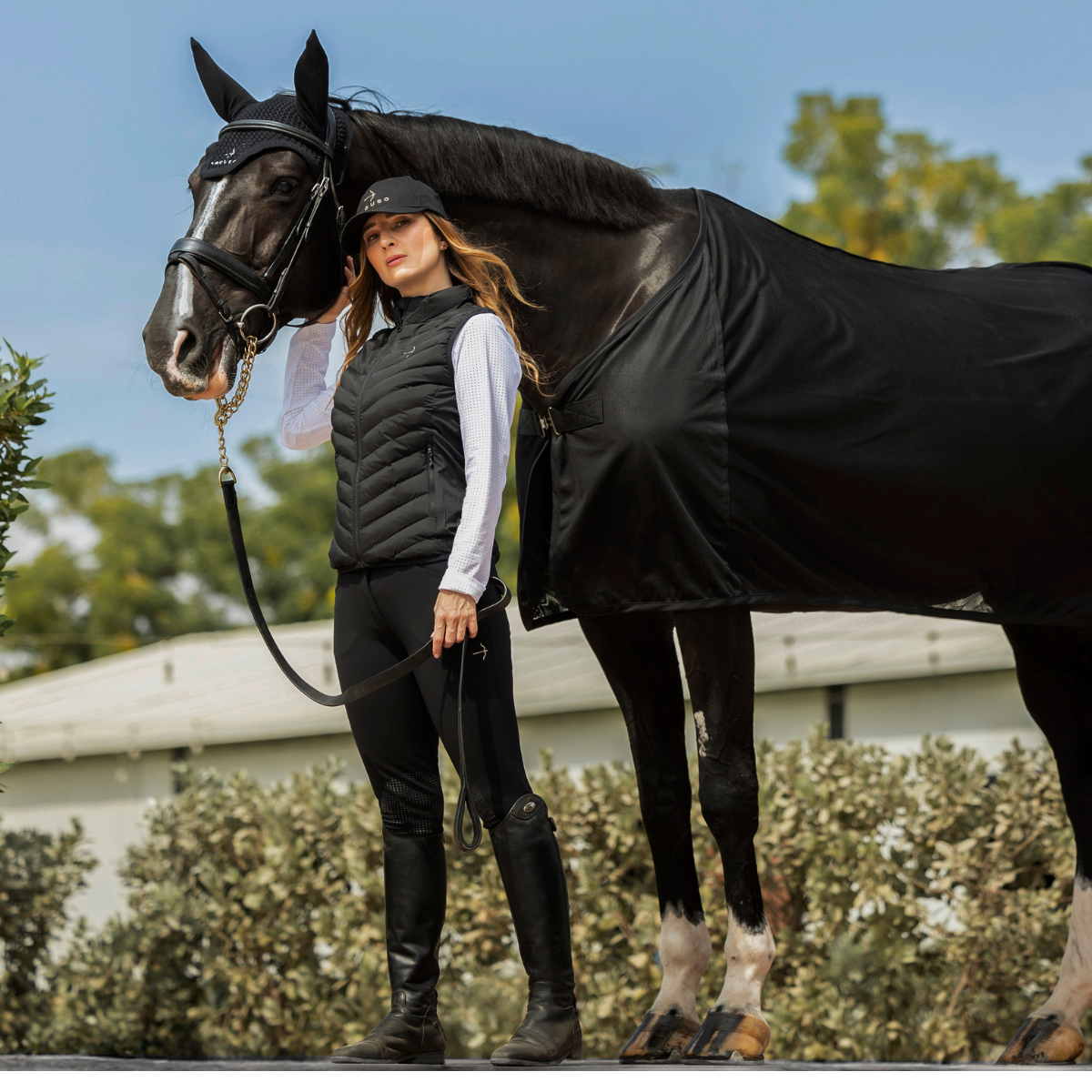 Alice Puffer Vest by LAGUSO - Strēid. Lightweight women's equestrian vest with Primaloft filling and wind-repellent design

