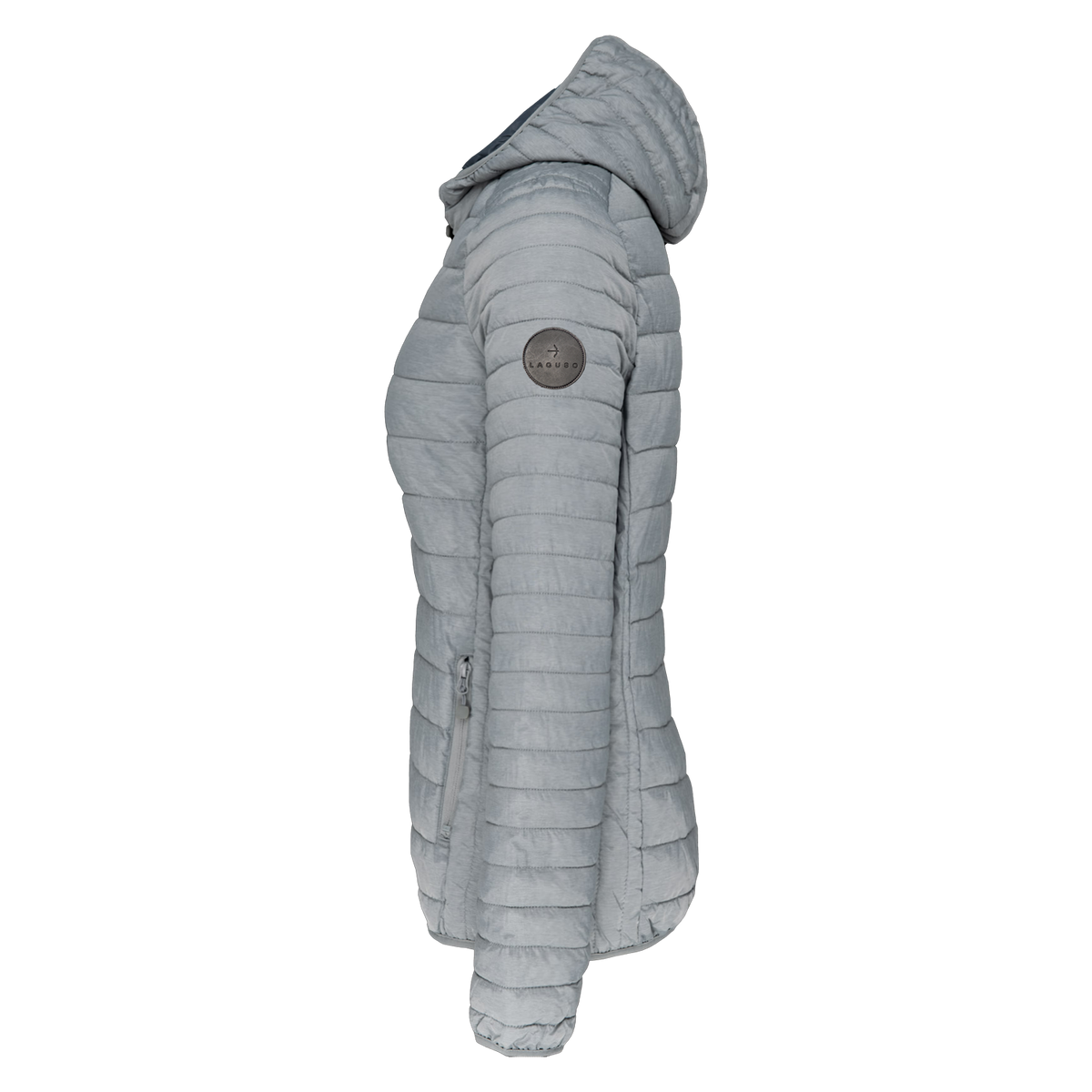 Benta Light Grey Puffer Jacket - Laguso – STRĒID. Women’s puffer jacket in Light Grey.
