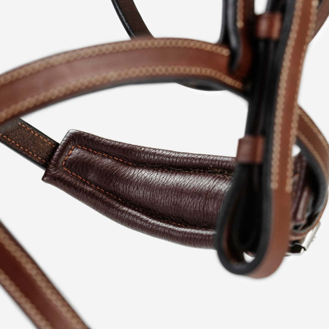 BHOOF Eyewear 3 Slim Sport - STRĒID. Bhoof training bridle with Headpiece 1 Classic, Noseband 2 Y-Fit, vegetable-tanned leather care, extra headpiece holes.