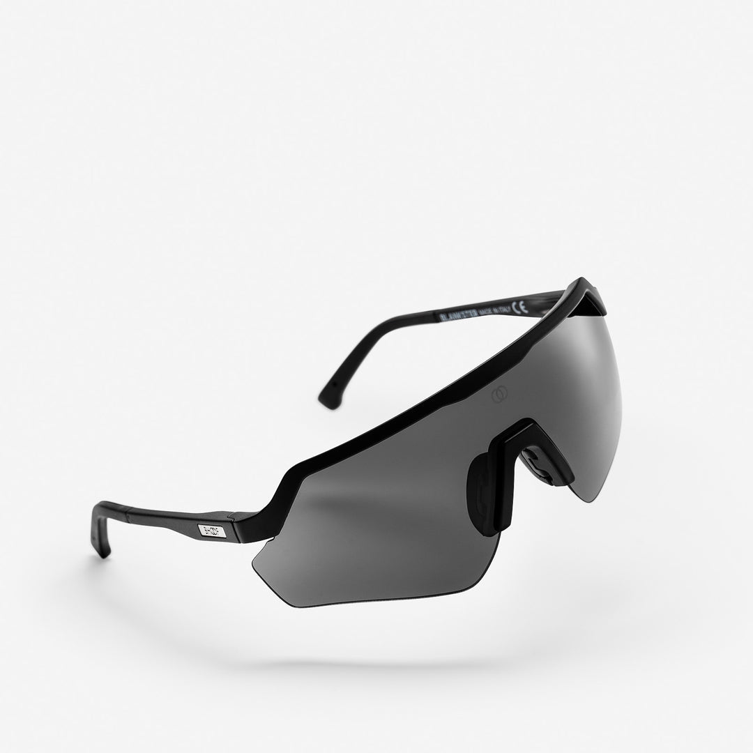 BHOOF Eyewear 3 Slim Sport - STRĒID. Bio-based slim riding sunglasses with Zeiss S3 black lens (16% VLT), adjustable temples and nose pads, 35g.