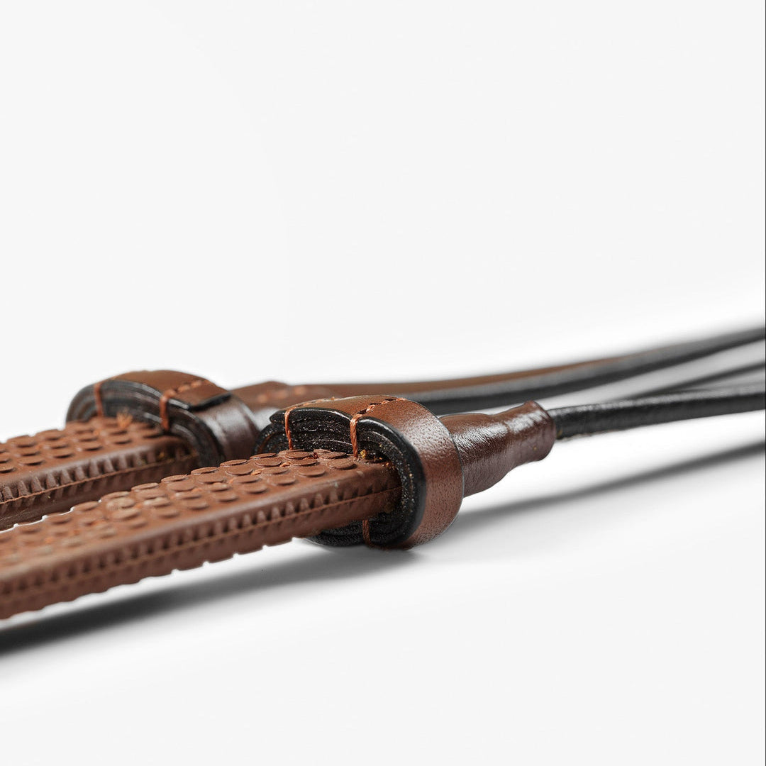 BHOOF Eyewear 3 Slim Sport - STRĒID. Lightweight 245–295 g rubber reins with softer bit contact, FEI legal without extra stoppers.