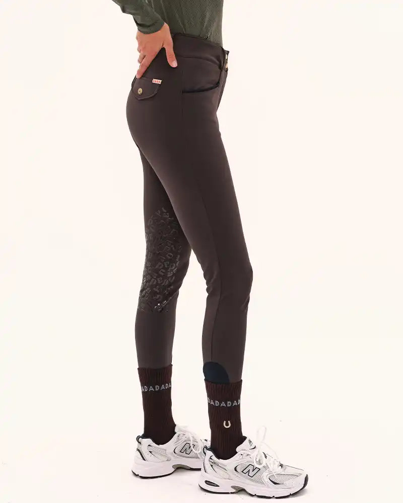 Dada Sport Giovani Grip Shaping Riding Breeches - STRĒID. Durable shaping pants for women with transparent grip and wrinkle-free fabric.