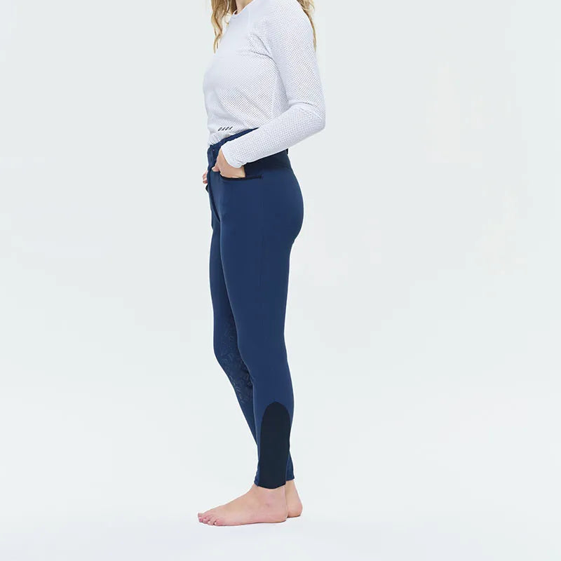 Dada Sport Kit New Shaping Riding Pants with Grip - STRĒID. High-waisted women's breeches with full grip, microfiber push-up, reduced seams, Cobrax buttons, ankle stretch.