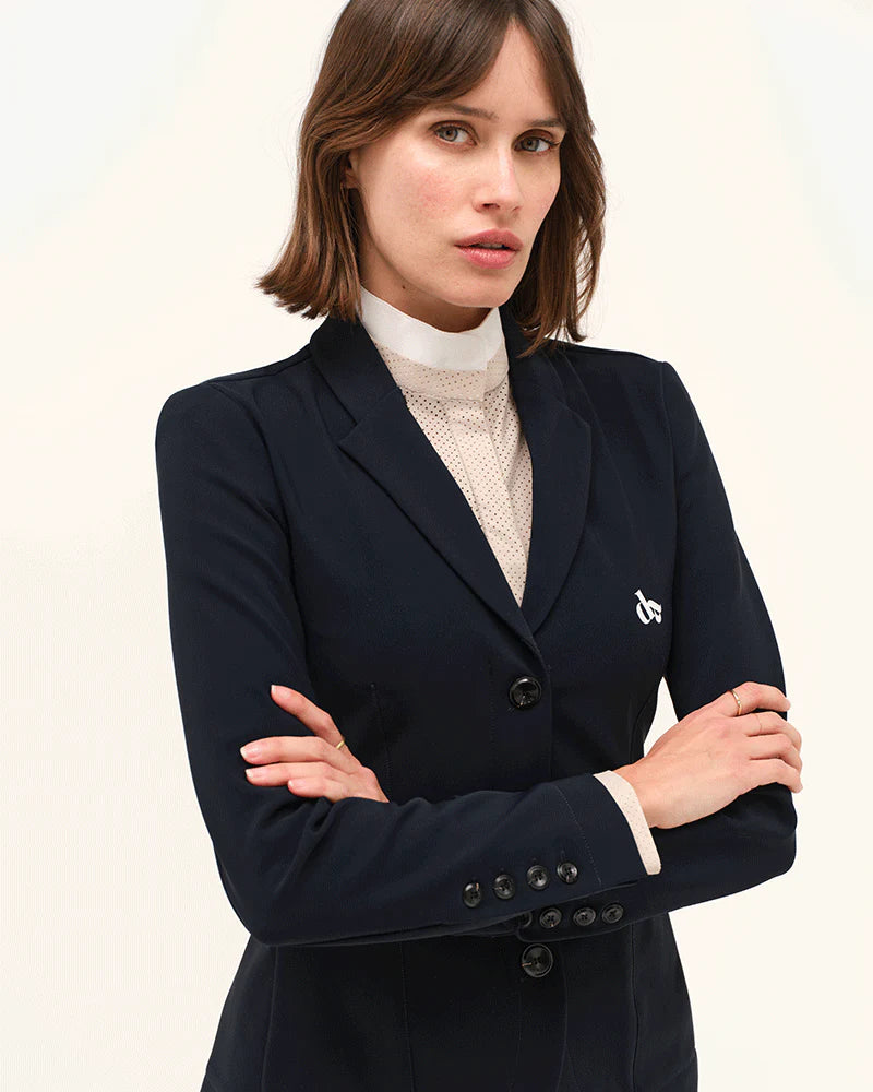 Dada Sport New Tzara Equestrian Competition Jacket - STRĒID. Timeless show jacket made in Romania with DADA heart monogram detail.