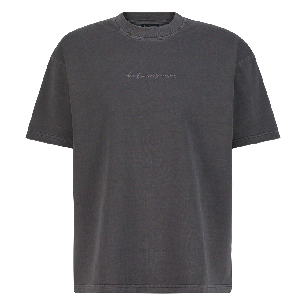 Essential Tee Grey - Don't Worry Mom – STRĒID. Classic regular fit grey T-shirt designed for everyday comfort.