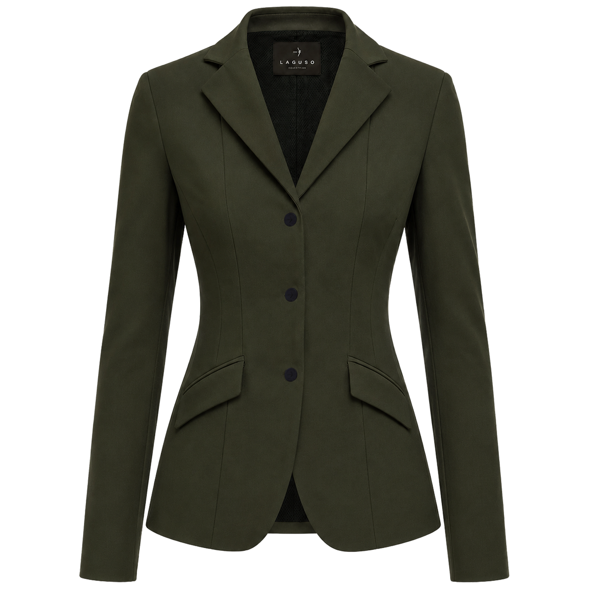 Jane Tec Midi Dark Thyme Show Jacket - Laguso – STRĒID. Women’s competition show jacket in Dark Thyme.