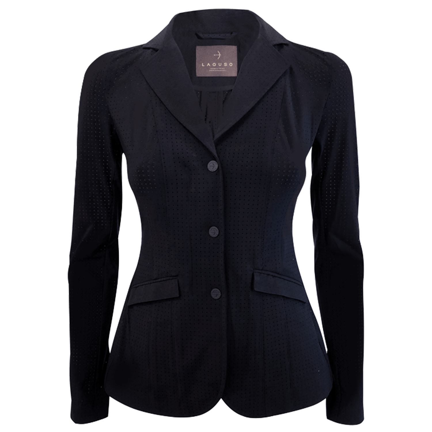 Jane Tec Mesh Competition Jacket by LAGUSO - Strēid. Breathable equestrian jacket with LPF 50 and bi-elastic fabric

