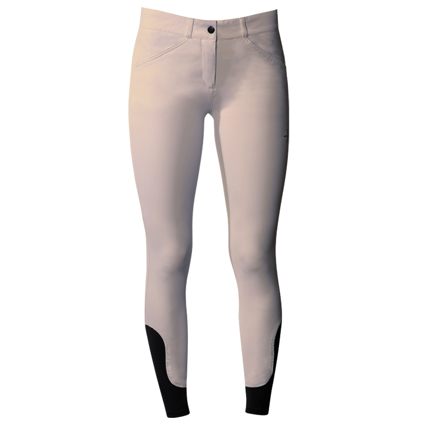 Laura Tec Grip Breeches in Beige by LAGUSO - Strēid. Premium equestrian breeches with Power Sports fabric and Laguso Gripping System for comfort and stability

