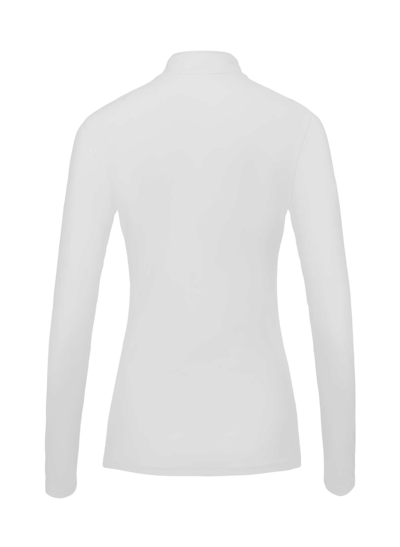 Luise White Crystal Plum Long Sleeve Shirt by LAGUSO - STRĒID. Elegant equestrian shirt with SPF 50 and breathable fabric for horse riders.

