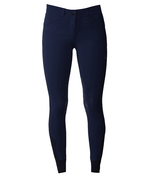 Laura Tec Grip Breeches in Navy - LAGUSO - Strēid. Premium equestrian breeches with grip system.

