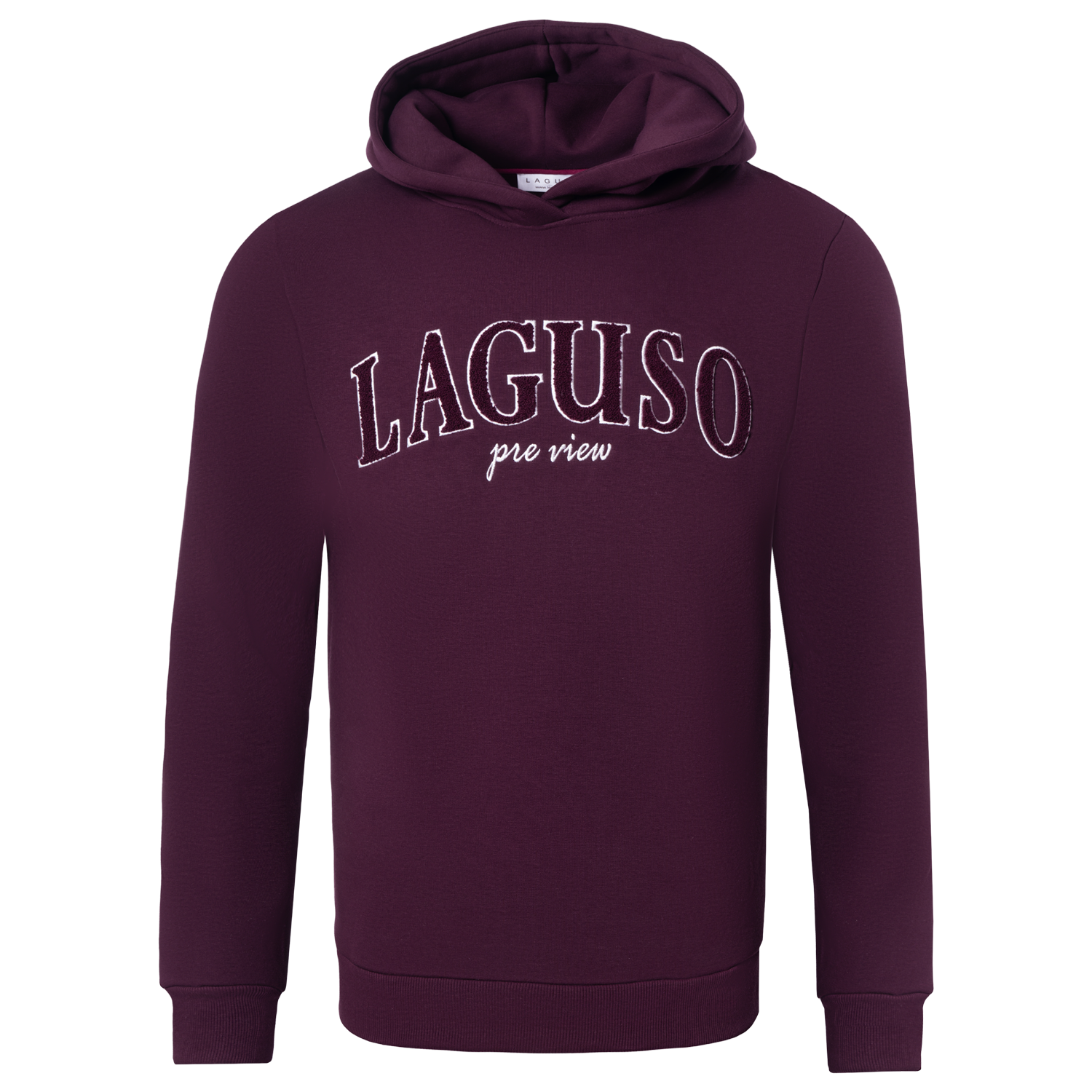 Phil Plum Unisex Sporty Sweater by LAGUSO - STRĒID. Comfortable equestrian sweater with embroidered logo and oversized plum design for horse riders.

