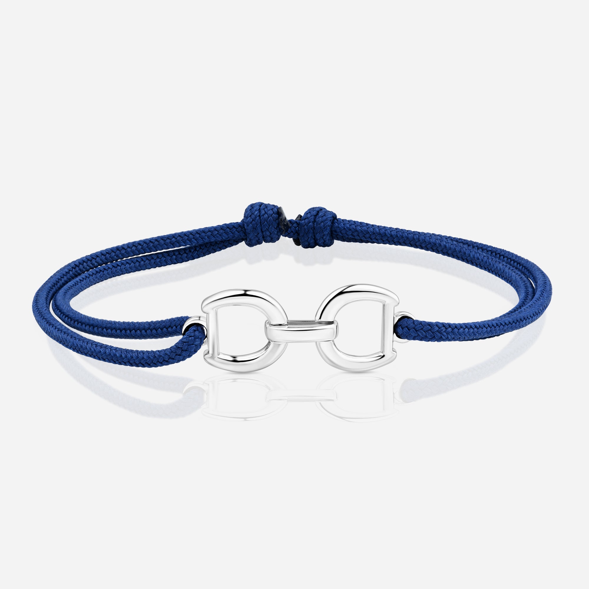 TOTI Destiny Connection Cord Bracelet Blue - STRĒID. Everyday silver charm bracelet on blue eco cord – symbol of strong bonds.