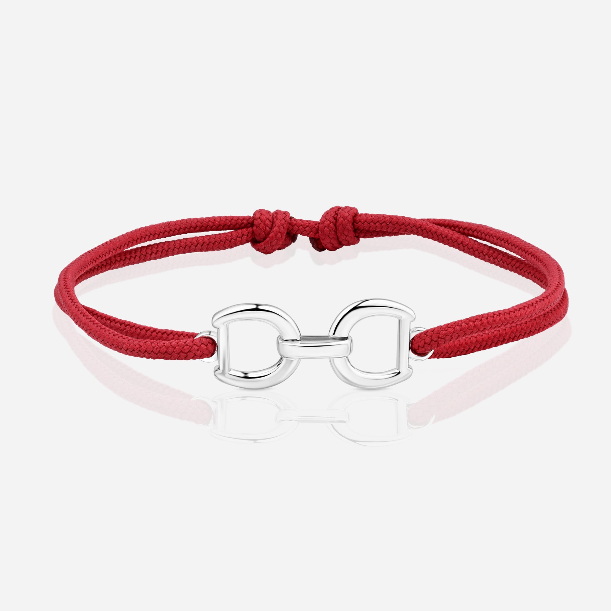 TOTI Destiny Connection Cord Bracelet Bordeaux - STRĒID. Everyday silver charm bracelet on bordeaux eco cord – symbol of strong bonds.