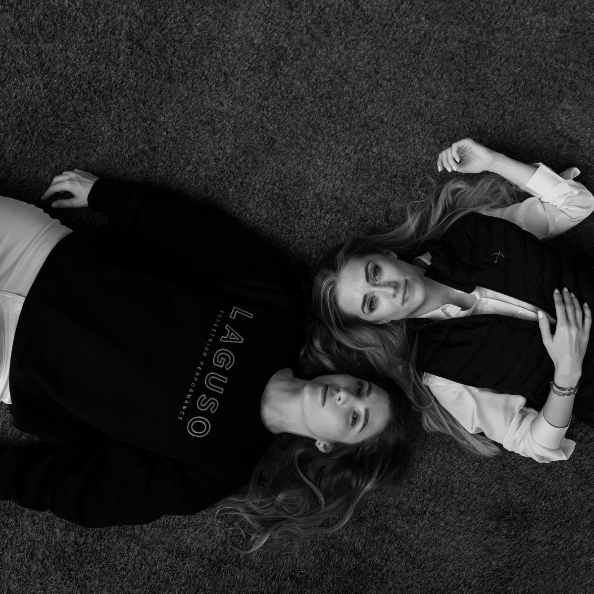 Thesi Women Sweater by LAGUSO - Strēid. Sporty equestrian sweater with logo embroidery and soft, comfortable material.

